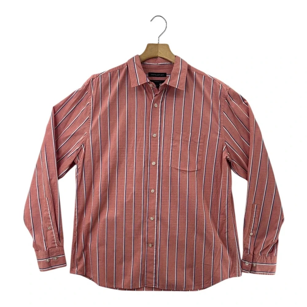 banana republic standard fit dress shirt Standard-Fit Wrinkle-Resistant Dress Shirt